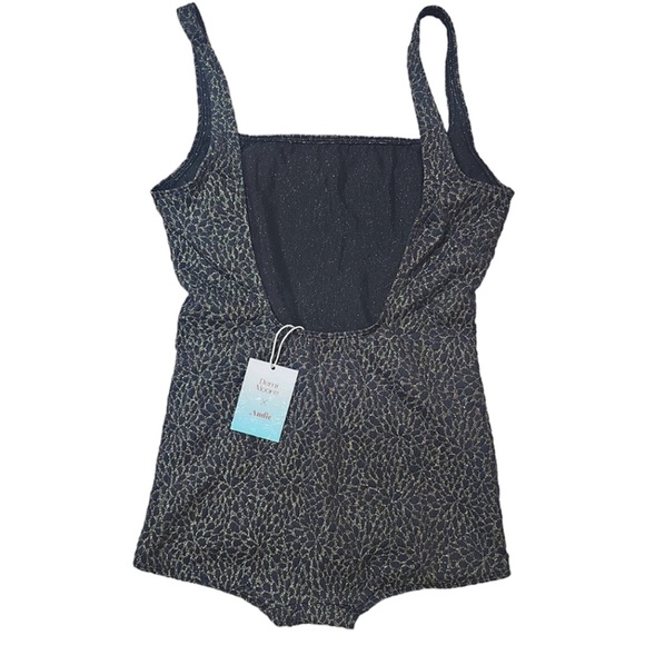 New! Andie Swim X Demi Moore The Marseilles One Piece Swimsuit Black Gold Size S - Picture 3 of 15